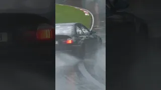 Drifting BMW in rain incredible control and stability