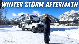 WINTER CAMPING IN NEGATIVE TEMPERATURES | THE REALITY OF LIVING IN A TRUCK CAMPER