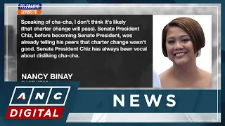 Senator Binay warns charter change 'unlikely' with SP Escudero | ANC