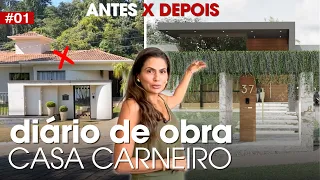 Transformação Radical: Casa Colonial Se Torna Uma Casa Moderna! • DIÁRIO DE OBRA #1 • LARISSA REIS