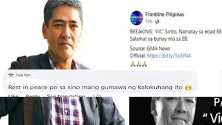 Bossing Vic Sotto, ‘Pinatay’ Sa Isang Social Media Page!