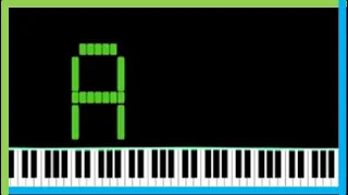 Alphabet on the Piano