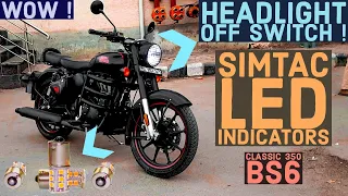"CLASSIC 350 MODIFICATION" BEST LED INDICATORS FOR CLASSIC | HEADLIGHT OFF SWITCH IN CLASSIC 350