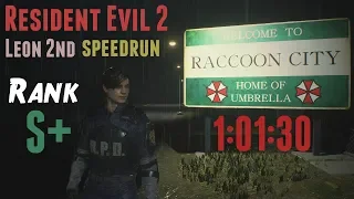 Resident Evil 2 Remake - Hardcore Leon B [2nd] Speedrun - 1:01:30