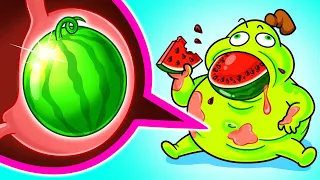 Don't Swallow Fruit Seeds! 🍉 A Watermelon Is Growing in My Tummy❓