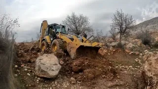 #444f2 ile KARIŞIK KÖY İŞLERİ TEMEL DOLGU YOL YAPIMI TRAKTÖRE TIPRAK YÜKLEME