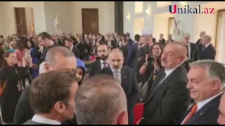 İlham Əliyev, Ərdoğan, Makron və Paşinyan görüşü.