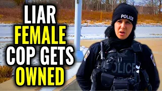 Dumb Female Cop Gets Put In Her Place! ID Refusal, Walk Of Shame / Cops Get Owned - Audit Fail