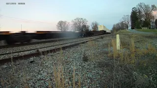 NS train goes over 60 mph.