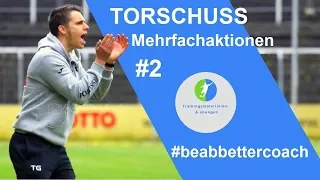 Torschusstraining Fussball mit spezifischen  Mehrfachaktionen