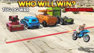 GTA 5 : TUG OF WAR GUNRUNNING EDITION (WHO WILL WIN?)