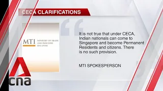 MTI addresses Singaporeans' concerns over CECA