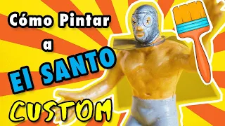 COMÓ PINTAR LUCHADORES DE PLÁSTICO MEXICANOS CUSTOM EL SANTO