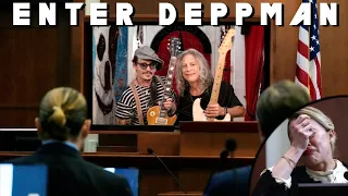 Johhny Depp Performs Enter Sandman (Metallica Cover) During Testimony