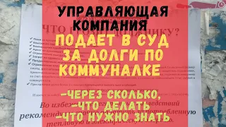 Управляющая компания подает в суд за долги по коммунальным платежам: когда, что делать, что знать