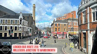 Afternoon London Bus 220 Ride passing by beautiful Architecture and neighbourhoods