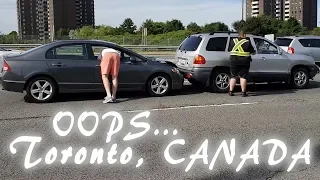 Авария Помяли капот Car Crash Sheppard Ave East /Highway 404 TORONTO | Жизнь в Канаде by Étoile Tube