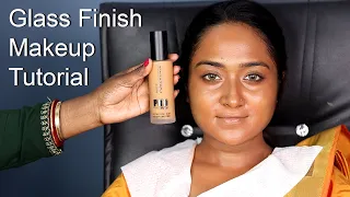 South Indian Bridal Makeup Step by Step/Cut Crease Eyemakeup/ Dusky Skin Makeup