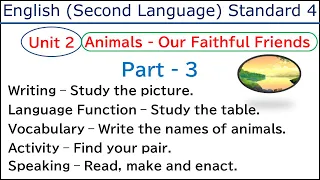 Std 4 English Unit 2 Part 3