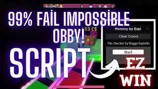 *working* 99% Fail Impossible Obby! Script 2023 |