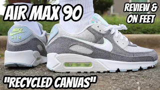 Air Max 90 "Recycled Canvas / Vast Grey” Review and On Feet