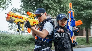 LTT Game Nerf War : Warriors SEAL X Nerf Guns Fight Crime group Inhuman Female Captain Revenge