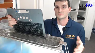 Fixing MacBook Pro 2019 touch bar keyboard and trackpad using Ultrasonic Cleaner  - Part 2