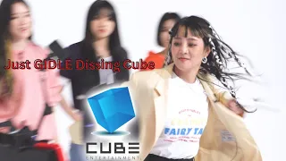 Just gidle dissing cube ent 🤣 #gidle #soyeon #miyeon #minnie #yuqi #shuhua #soojin  #cube #kpop