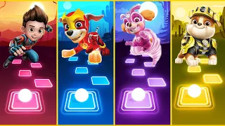 Paw Patrol 🐾 Pups | Ryder 🆚 Marshall 🆚 Skye 🆚 Rubble | Who Is Win 🏆🏅| Tiles Hop EDM Rush |