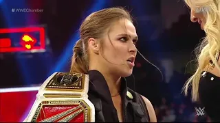 Becky Lynch Attacks Charlotte & Ronda Rousey with Crutches