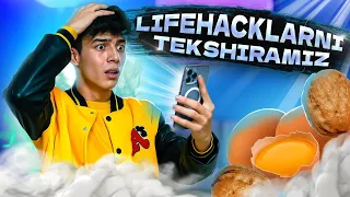 Lifehacklarni tekshiramiz | Tik tok dagi videolar bizni aldasharkan !