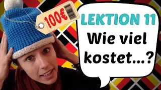 GERMAN LESSON 11: "How much is....?" in German "Wie viel kostet...? " 💰💰💰