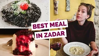 Croatian Food - Delicious Meal in Zadar, Croatia