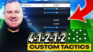 EAFC 24 - THE BEST 41212 CUSTOM TACTICS + PLAYER INSTRUCTIONS!