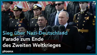 Rede Wladimir Putin bei Moskauer Militärparade zum "Tag des Sieges" des Zweiten Weltkrieges