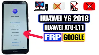 Huawei Y6 2018 FRP Bypass 2022 | Huawei ATU-L11 FRP Bypass | Huawei Y6 2018 Google Account Bypass