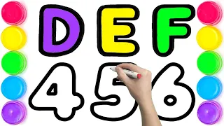 Learn How to Draw DEF & 456 Easy For Beginners - Ks Art