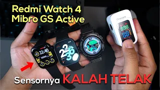 SMARTWATCH INI SENSORNYA NGALAHIN REDMI WATCH 4 DAN MIBRO GS ACTIVE | TES SENSOR HEARTRATE & SPO2