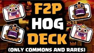 HOG DECK THAT ALL THE PROS USE! Best Hog Cycle Deck in Clash Royale!