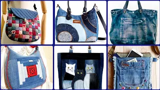 Most beautiful denim patchwork & other fabrics best ideas 2024