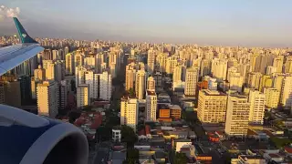 Beautiful landing at Sao paulo - Congonhas airport