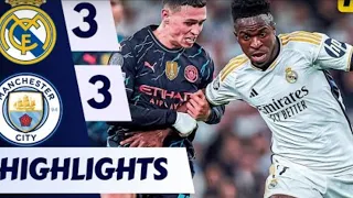 Real Madrid vs Man City: Thrilling 3-3 Draw #realmadrid #mancity #heighlight #premierleague