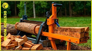 Amazing Homemade Firewood Processing Machine, Super Fast Wood Cutting Machine On Another Level 🪓24