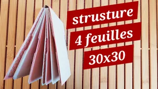 Tuto débutant ou non , structure Album photo scrapbooking  couverture facile et rapide.