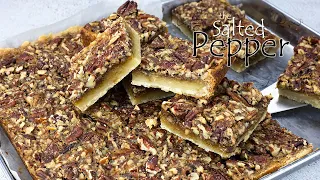 Skip the whole pie and make these delicious single serving size Pecan Pie Bars!