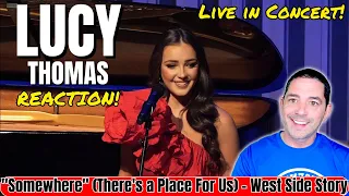 Lucy Thomas Reaction "Somewhere" (There's A Place For Us) LIVE