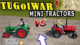 TUG OF WAR! MINI TRACTORS! FS19