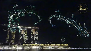 Marina Bay Sands CNY Dragon Drone Show 2024