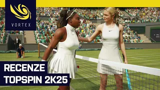 Recenze TopSpin 2K25. Vcelku povedená tenisová simulace doplácí na grind v kariéře a slabou grafiku