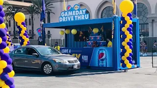 IPME Builds Lakers x Pepsi Drive-Thru Pop Up